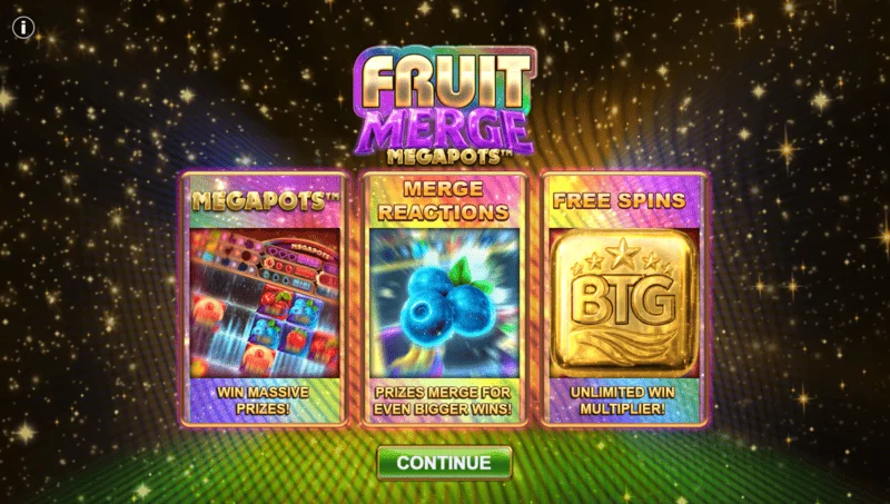 Fruit Merge Megapots - bonusová hra s Megapot Coin